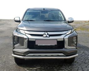 Передняя защита ST008 (нерж) для Mitsubishi L200 2015-2024 гг