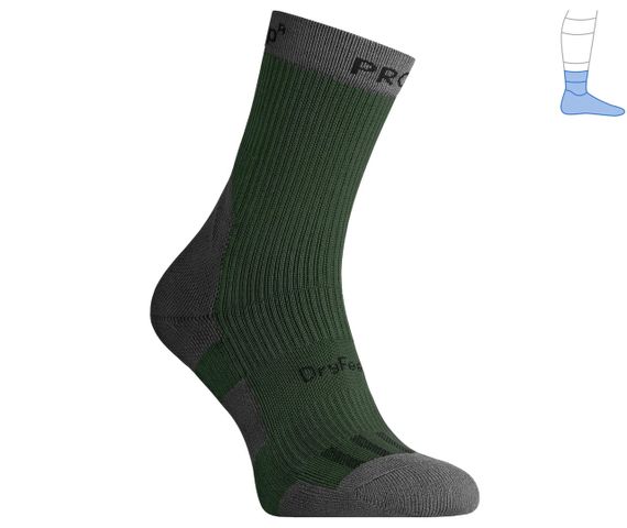 Шкарпетки компресійні демісезон MidDry+ сіро-зелені