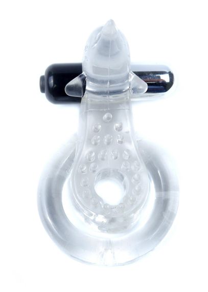 Ерекційне кільце - Dolphin Vibro CockRing Clear | Зображення 6
