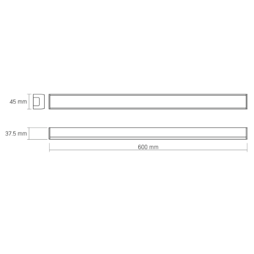 LED Світильник лінійний 30W 0,6м 5000К 220V VL-BN03-30065B Videx | Зображення 2