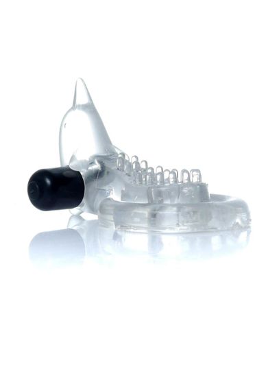 Ерекційне кільце - Dolphin Vibro CockRing Clear Sex Aura | Зображення 4