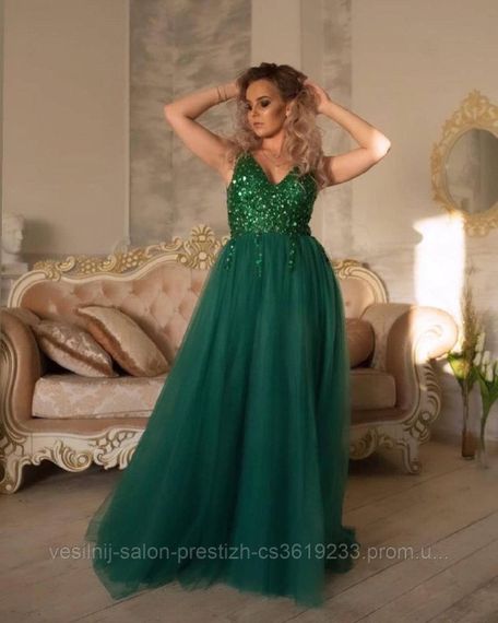 Випускна сукня, зелений колір | Зображення 1