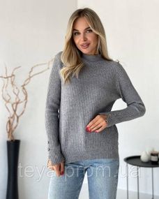 Свитер цвет серый размеры S, M, L FI_009274