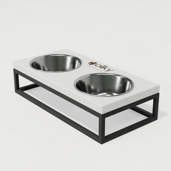 Миски на подставке для маленьких собак и котов Hollky Base S (2 × 0,45 л) BS-36187-GRWH | Зображення 6