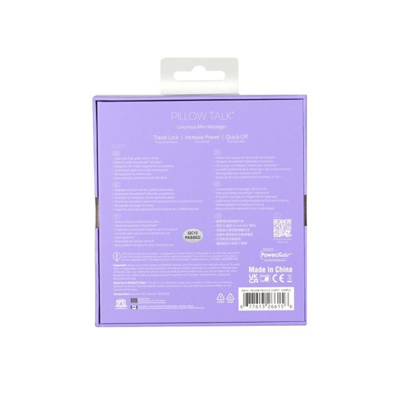 Розкішний вібратор Pillow Talk Flirty Purple Special Edition, Сваровскі, пов’язка на очі+гра | Зображення 8