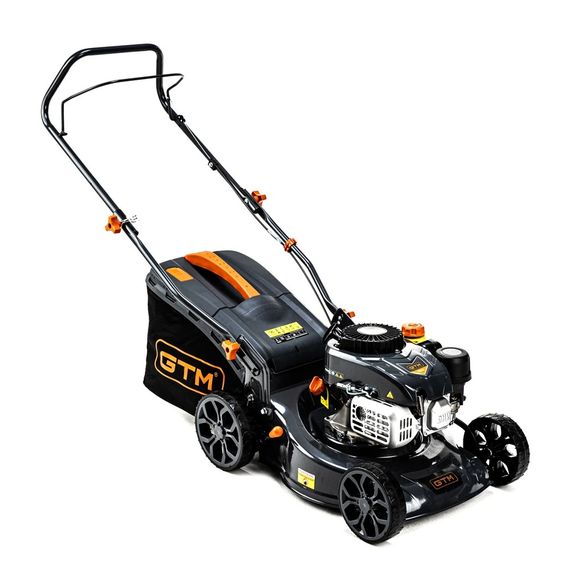 Газонокосарка бензинова GTM LM42 (42 см, 4 к.с., 2.9 кВт, 25-75 мм, 45 л, 22 кг)