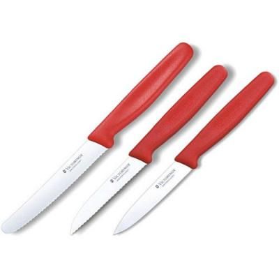 Набір ножів Victorinox SwissClassic из 3 предметов Красный (6.7111.3) | Зображення 1
