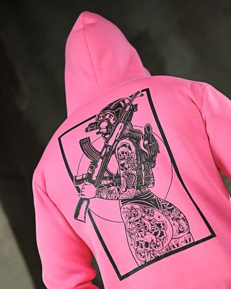 Мілітарі худі на флісі GENESIS AK47 pink ПП8070 | Зображення 4