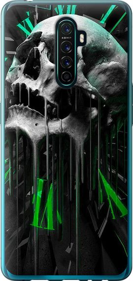 Чехол на Oppo Reno Ace Череп-часы "4100u-1964-17620"