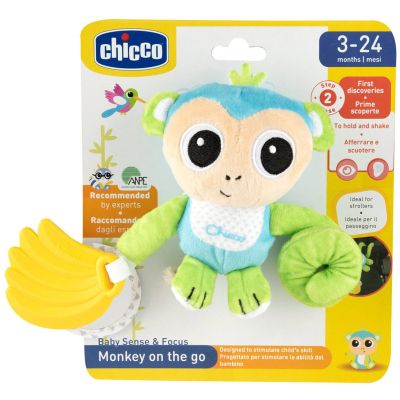Игрушка на коляску Chicco Обезьяна погремушка мягкая (8058664164875) (11568.00) | Зображення 4