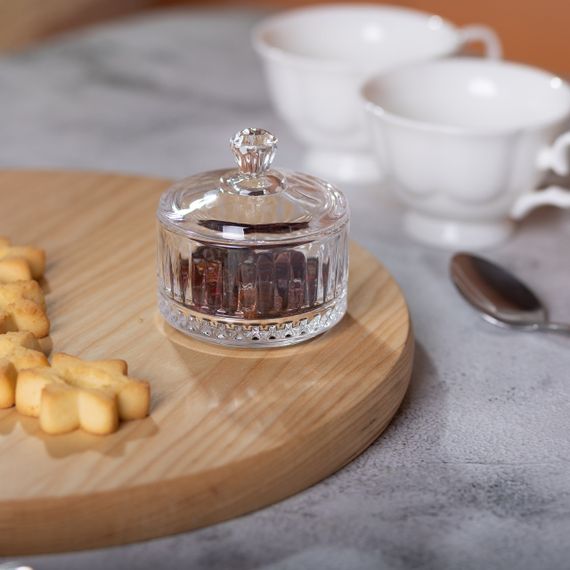 Цукерниця з кришкою Ø 6.5 см скляна HP-YH-29 | Зображення 4