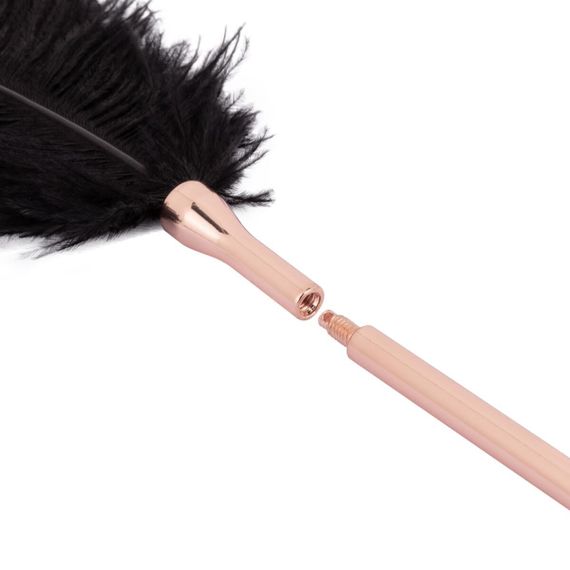 Лоскітка з металевим флогером Rosy Gold - Feather Tickler & Whip | Зображення 4