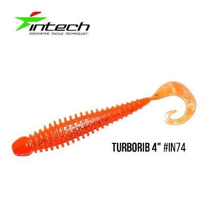 Силиконовая приманка, Съедобный силикон Intech Интеч Turborib 4"5 шт IN74
