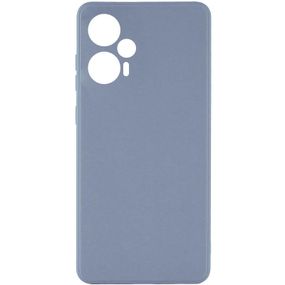Силиконовый чехол Candy Full Camera для Xiaomi Poco F5 / Note 12 Turbo Серый / Smoky Gray