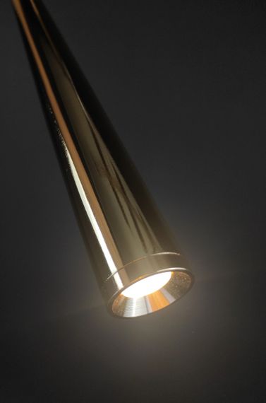 Люстра світлодіодна підвісна LED світильник для квартири на стелю лед 27683 Золото 64-160х6х6 см. | Зображення 3