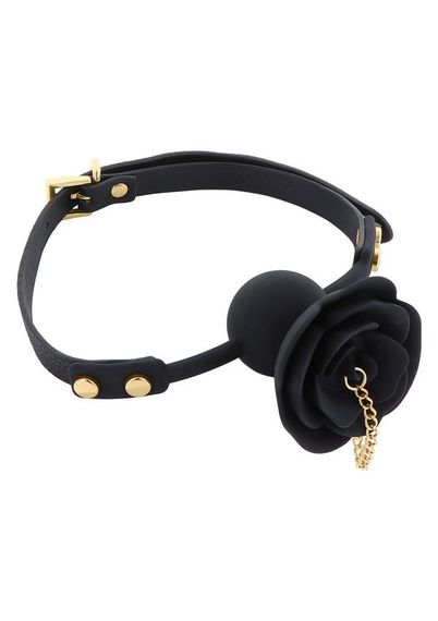 Кляп-троянда з відкриттям Taboom Dona Rose Ball чорний sexstyle | Зображення 3