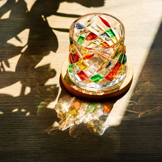 Склянка дзиґа для віскі 300 мл з бамбуковою підставкою HP1604 | Зображення 2