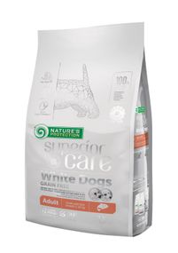 Корм Nature's Protection Superior Care White dogs Grain Free Salmon Adult Small and Mini Breeds сухой с лососем для собак малых пород с белым окрасом шерсти 1.5 кг