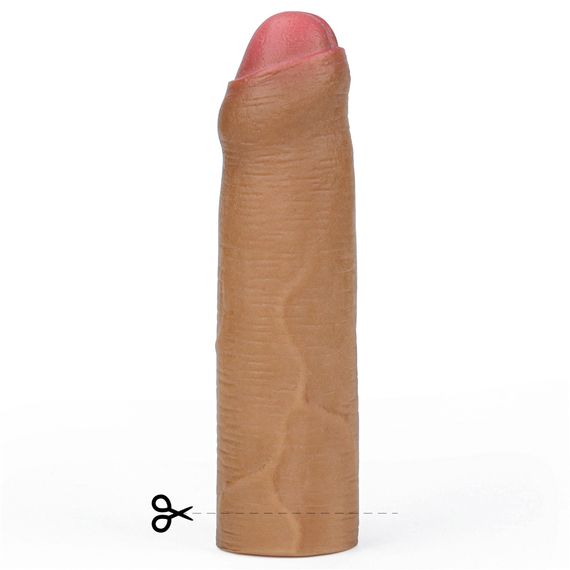 Насадка на член - Revolutionary Silicone Nature Extender Add 1" Brown | Зображення 4