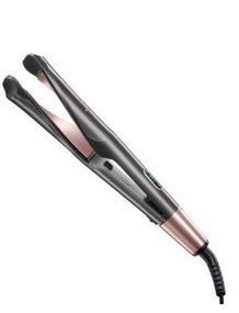 Стайлер Remington S6606 The Curl &amp; Straight, фигурные пластины, стайлинг 2 в 1, черный/розовый (S6606)