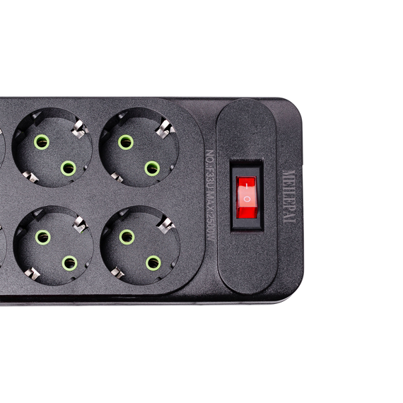 Мережевий фільтр подовжувач 5 м на 6 розеток 4 USB 2 Type-C та кнопкою вимкнення HP-5-16 | Зображення 3