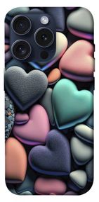 Чохол з картинкою Кам'яні серця для Apple iPhone 15 Pro (6.1")