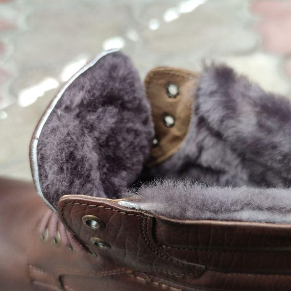 Великі зимові черевики з натуральним хутром 43 розмір | Зображення 5