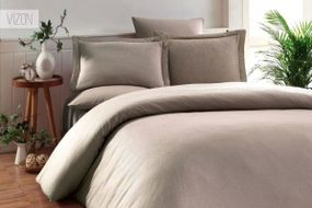 Постільна білизна Elita Exclusive Jacquard Bamboo 200 х 220 см Vizon