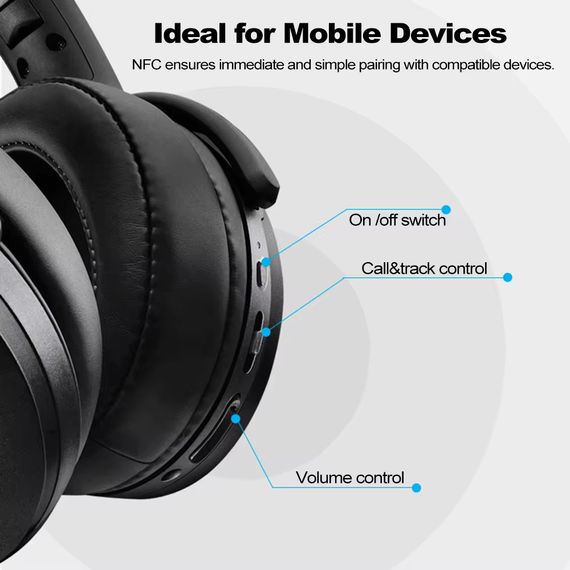Бездротові Bluetooth навушники Sennheiser HD 4.40BT з шумозаглушенням і мікрофоном | Зображення 2