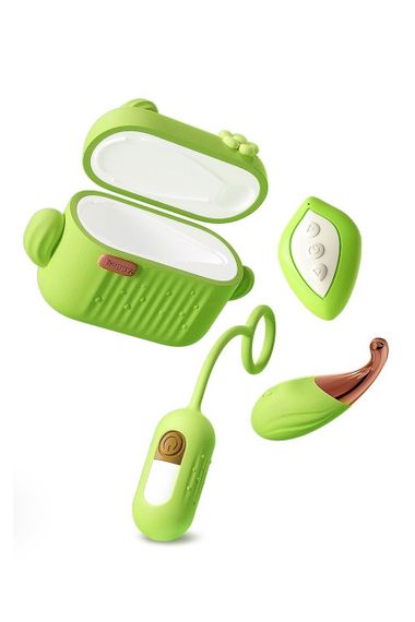 Міні-вібратори в зарядному кейсі Blush Play with Me з пультом, зелені sexstyle