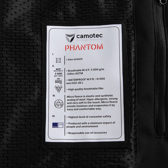 Куртка Phantom SoftShell Чорна (7287), S | Зображення 8