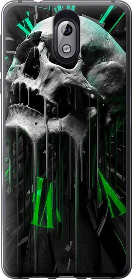 Чехол на Nokia 3.1 Череп-часы "4100u-1530-17620"
