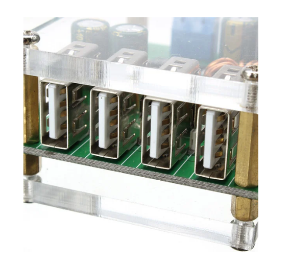 DC-DC понижающий преобразователь, Зарядка 7-36V /4 x USB 5V 5A | Зображення 2