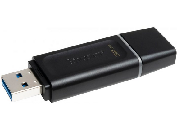 Флешка 32Гб USB 3.2 чорно-білий DT Exodia Kingston | Зображення 1