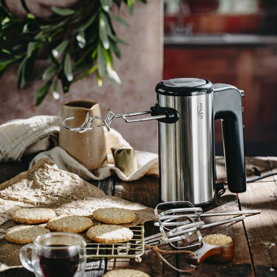 Миксер ручной Adler AD 4232, кухонный миксер 900 Вт, 5 скоростей, Turbo, насадки для теста и крема | Зображення 5