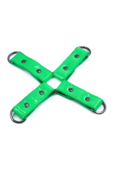 Хрестоподібна система фіксації NS Novelties ELECTRA HOG TIE GREEN