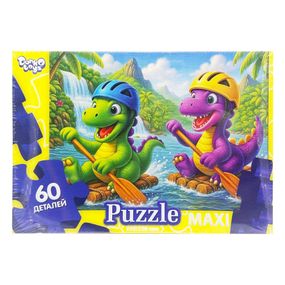 Дитячі пазли-максі "Пригоди динозаврів" Mx60-12-15, 60 елементів