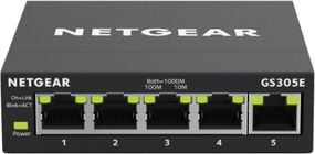 Коммутатор NETGEAR GS305E 5xGE, управляемый L2 (GS305E-100PES)