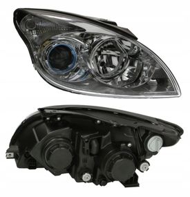 Правая Фара Передняя Hyundai I30 2007-2012   H7/H1 Автом. Рег., Хром.Рамка
