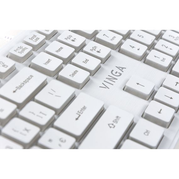 Клавіатура Vinga KB410 White | Зображення 5