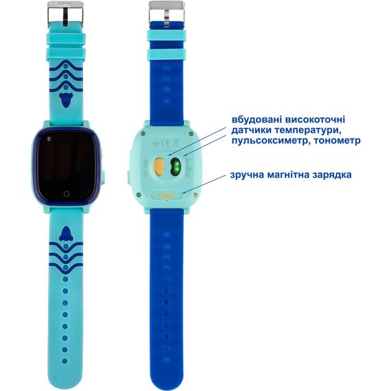 Смарт-годинник Amigo GO005 4G WIFI Kids waterproof Thermometer Blue (747017) | Зображення 4