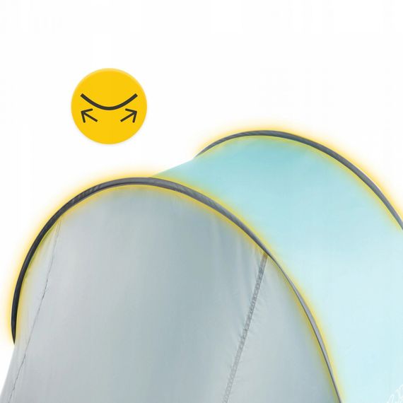Намет пляжний 4FIZJO Pop-Up 195 x 120 см саморозкладний Grey/Mint (P-5905973401432) | Зображення 1