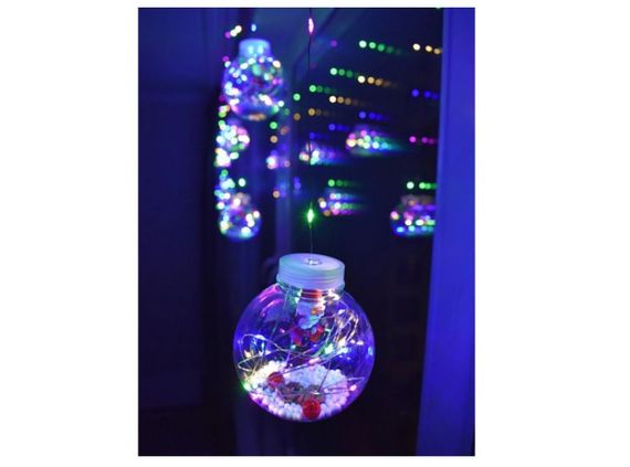 Гирлянда Xmas M-1 Copper curtain ball lamp 7257 Санта, разноцветная