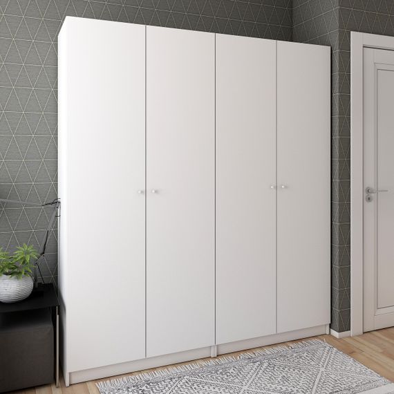 Комплект шкафов для одежды Doros Промо (2 шт.) 180х48х204 см Белый (DRS-011207) | Зображення 3
