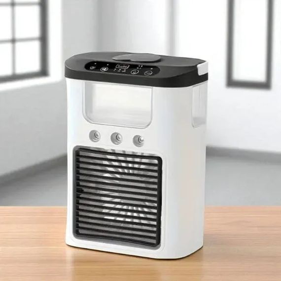 Портативный мини кондиционер с USB Ice Cooler XL-1346 • Настольный вентилятор-увлажнитель с резервуаром 560 мл и LED-подсветкой | Зображення 3