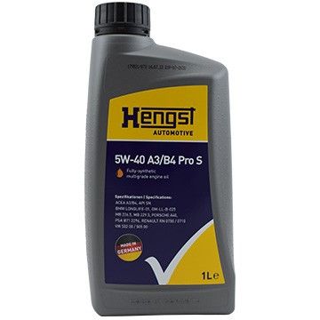 Моторное масло синтетическое 5W-40 A3/B4 Pro S-(1L) 5W-40 A3/B4 Pro S (1L), Hengst Oil, 541800000,