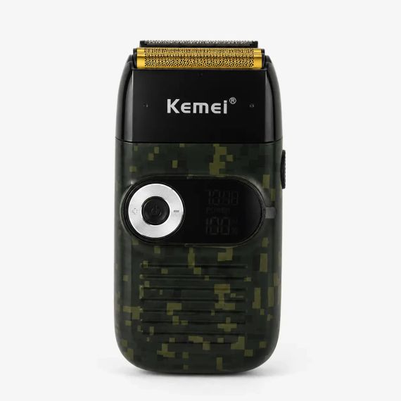 Електрична бездротова бритва для чоловіків, USB-C, Kemei KM-2027, Піксель / Чоловіча акумуляторна електробритва / Шейвер | Зображення 7