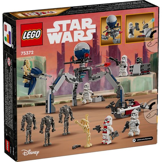Конструктор LEGO Star Wars Клони-піхотинці й Бойовий дроїд. Бойовий набір 215 деталей (75372) | Зображення 5