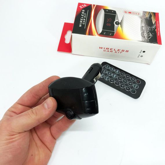 Bluetooth через прикурювач X16 FM, Автомобільний модуль блютуз, Fm-модулятор на прикурювач в машині KE-29 | Зображення 4