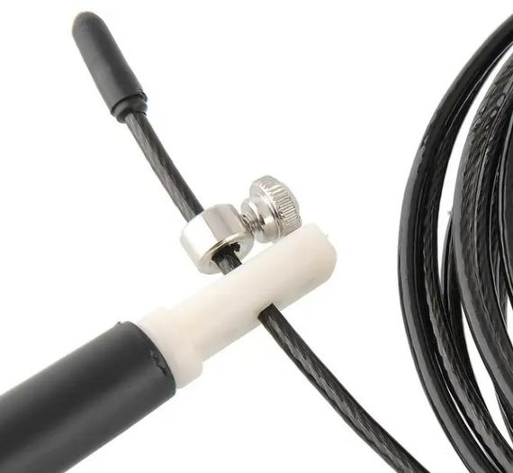 Скакалка швидкісна Power System PS-4033 Crossfit Jump Rope Black 2,8 м (PS-4033_Black) | Зображення 3